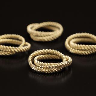 Deco Twist Napkin Jewels, Set of 4