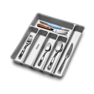 madesmart® Basic Large Silverware Tray in Grey