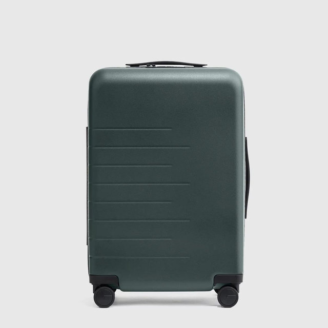 Expandable Carry-On Suitcase - Dark Green