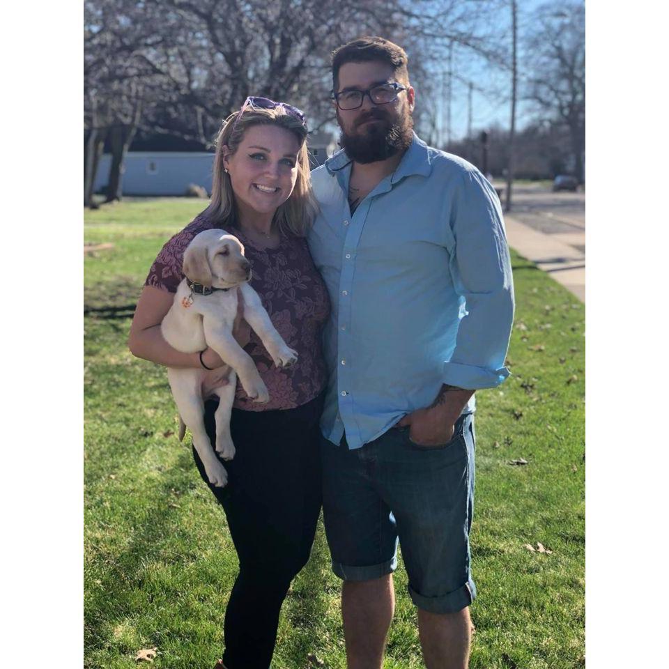 Easter! Our first major thing together: Our sweet boy Porter!