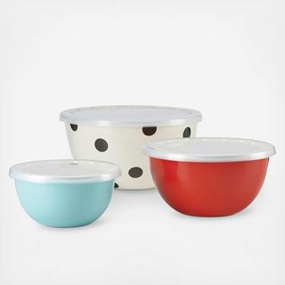 All in Good Taste 3-Piece Storage Bowl Set with Lids