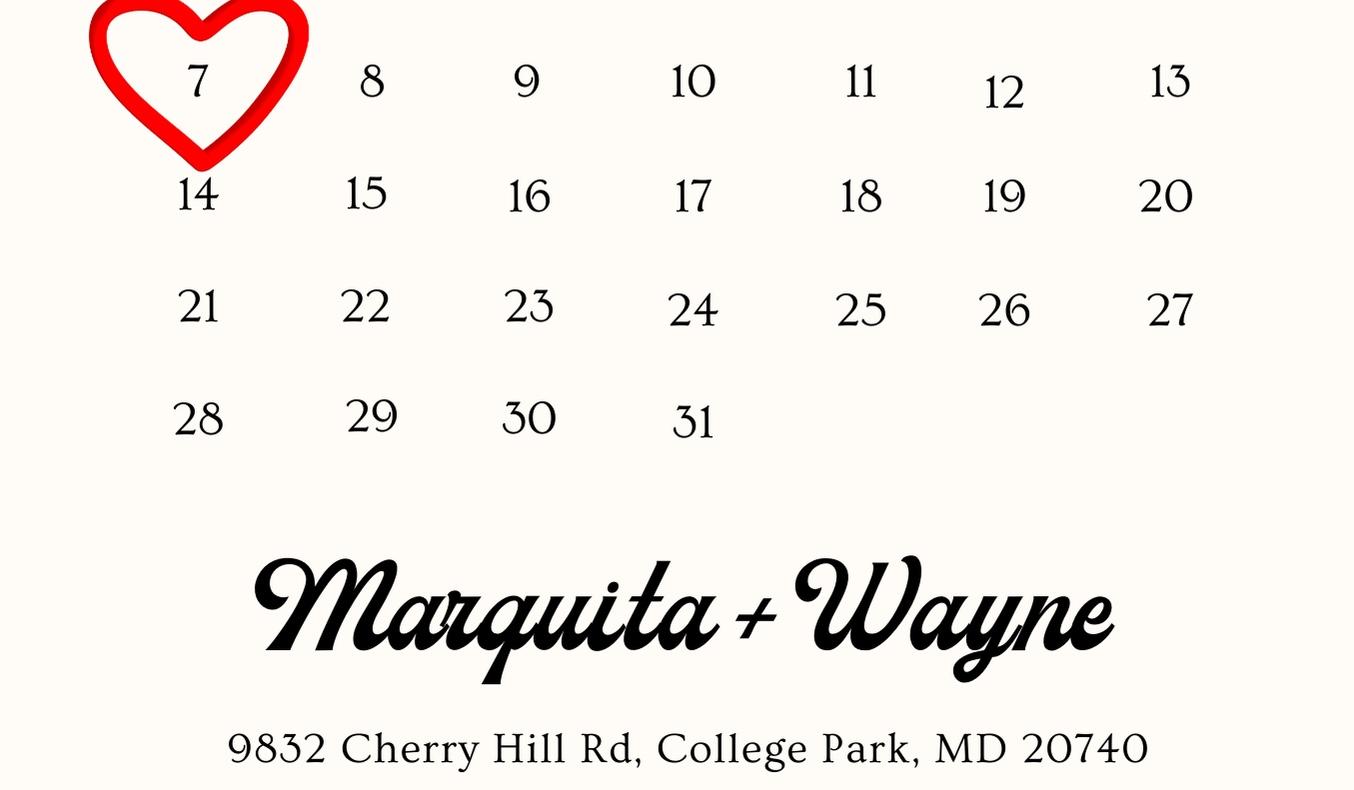 The Wedding Website of Marquita Richardson and Wayne Lesane