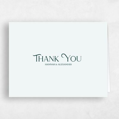 Mist, Blue Wedding Thank You - Ginami Landscape