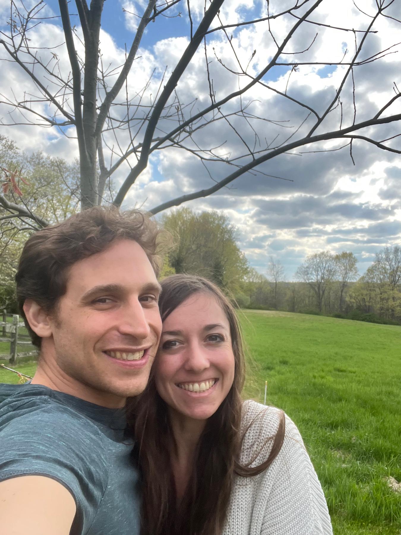 So much excitement planting, Walter, our beloved oak tree this spring (and eventually the spot where Dan would propose to Becky)
