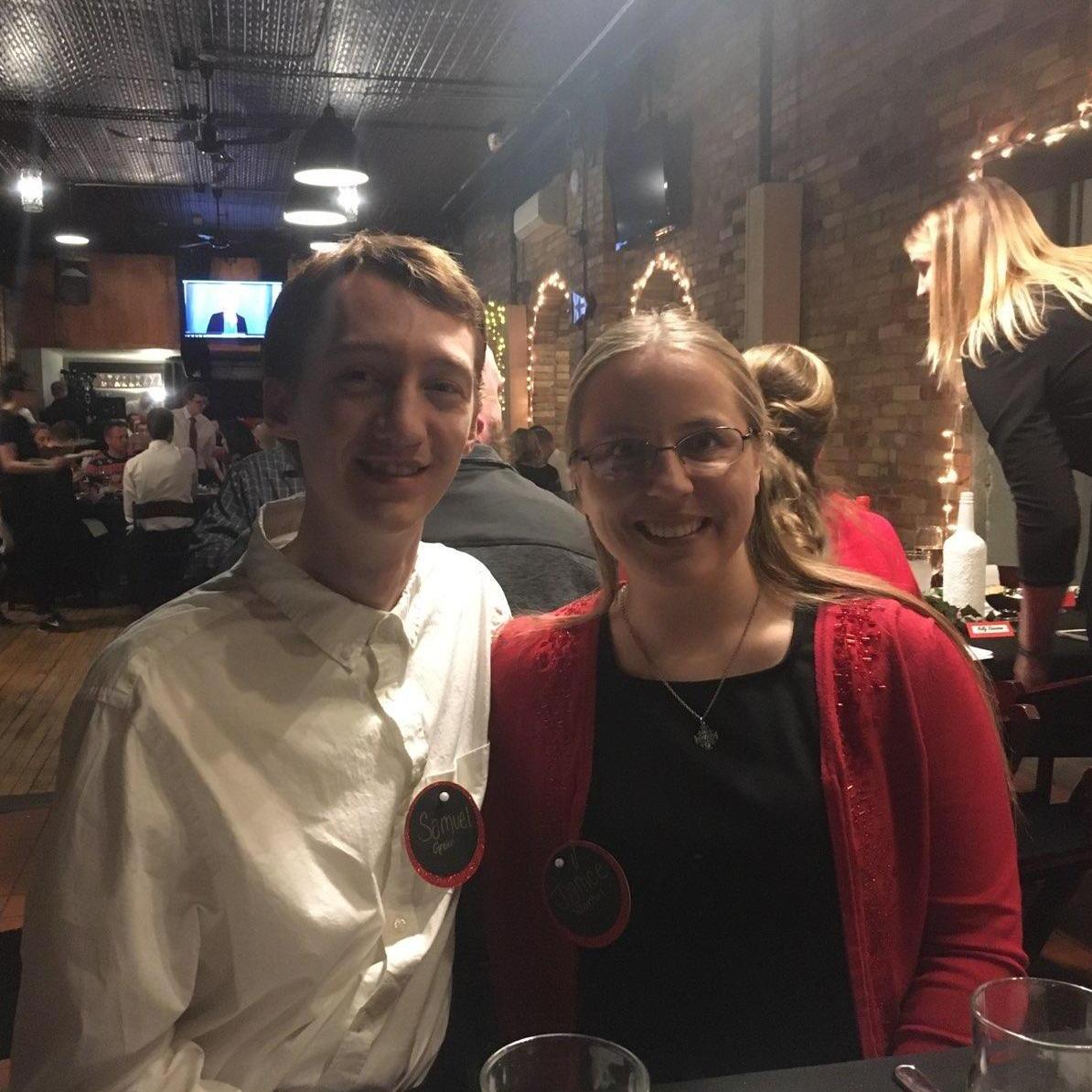 Christmas Party for Janice's new job!