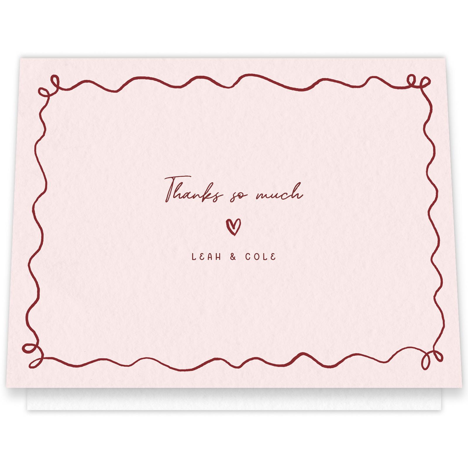 Nesso Landscape | Light Butter | Zola Thank You Cards