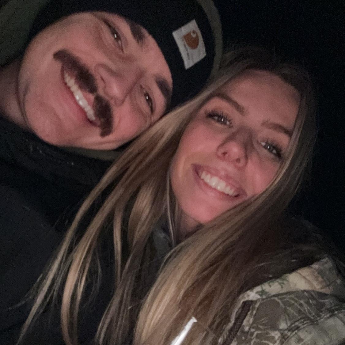 HAPPY NEW YEAR!! Took this picture in excitement of it being our wedding year!!
