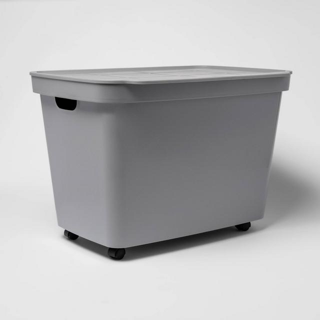 21.1gal Rolling Toy Chest Gray - Room Essentials™