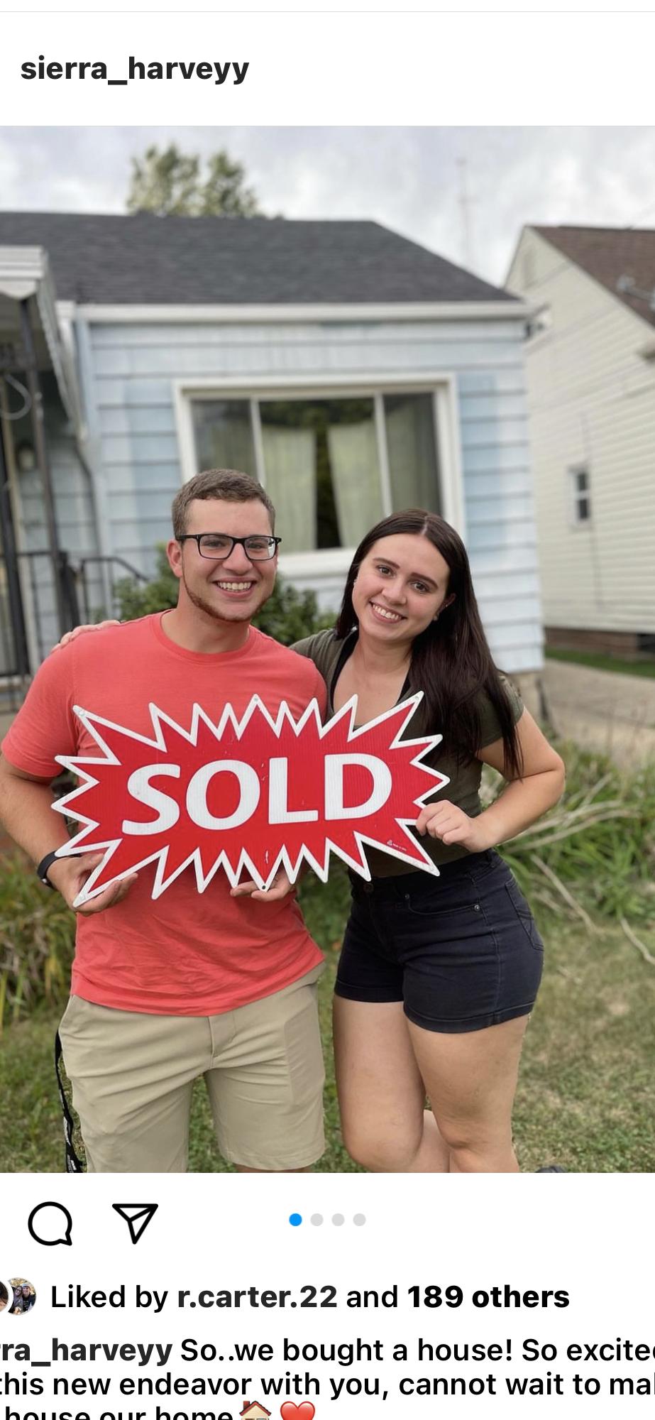 The day we bought our first house! 🏠
