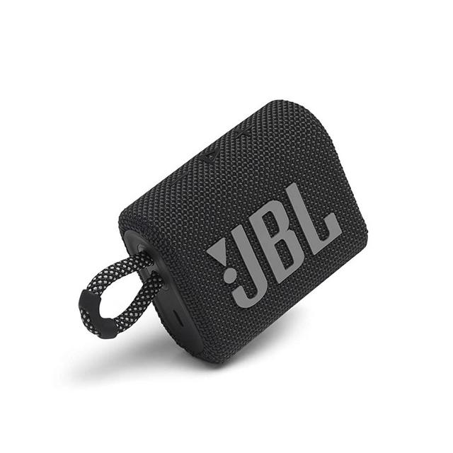 JBL Go 3: Portable Speaker with Bluetooth, Built-in Battery, Waterproof and Dustproof Feature - Black