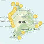 Big Island Beach Map