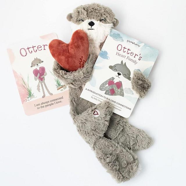 Slumberkins 14" Otter Snuggler & Board Book Set | Soft Plush Gift for Babies & Toddlers, Ages 0+ | Supports Family Bonding