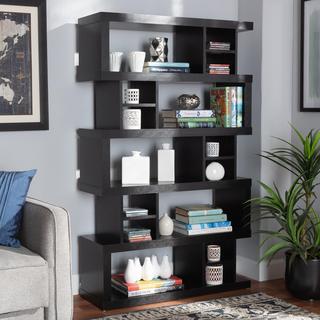 Dora Modern 5-Tier Geometric Bookshelf