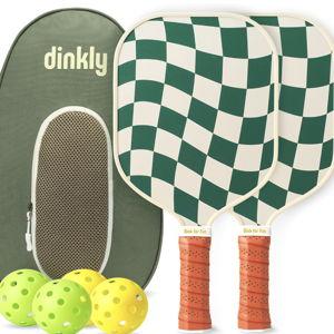 Pickleball Paddles Set of 2/4- USAPA Approved Graphite/Fiberglass Pickleball Racket, 2 Pickleball Rackets, 4 Balls and 1 Portable Carry Bag, Aesthetic Pickle Ball Set for Men Women Beginners