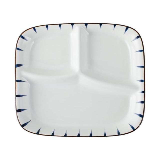 Acyhggi Ceramic Divided Porcelain Dinner Plates - 10 inch, Breakfast Plate, Lunch Plate, Bowl Dinner Plate, Portion Control Plate, Salad Plate. Kitchen Tableware