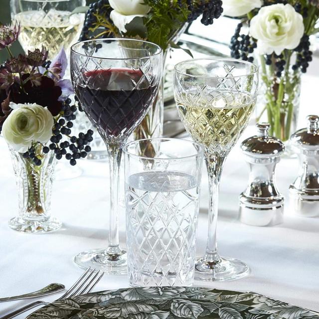 Soho Home Barwell Cut Crystal Red Wine Glass