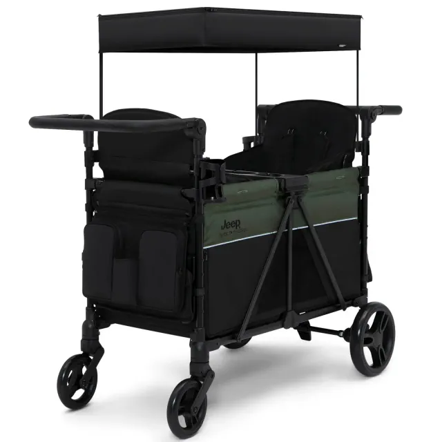 Jeep Aries Stroller Wagon by Delta Children - Black/Green