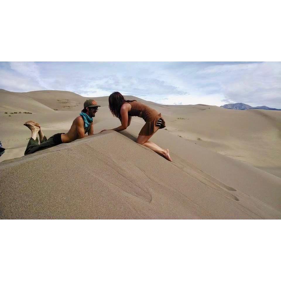 Sand Dunes 2014-
We were just friends having fun on a road trip together.
