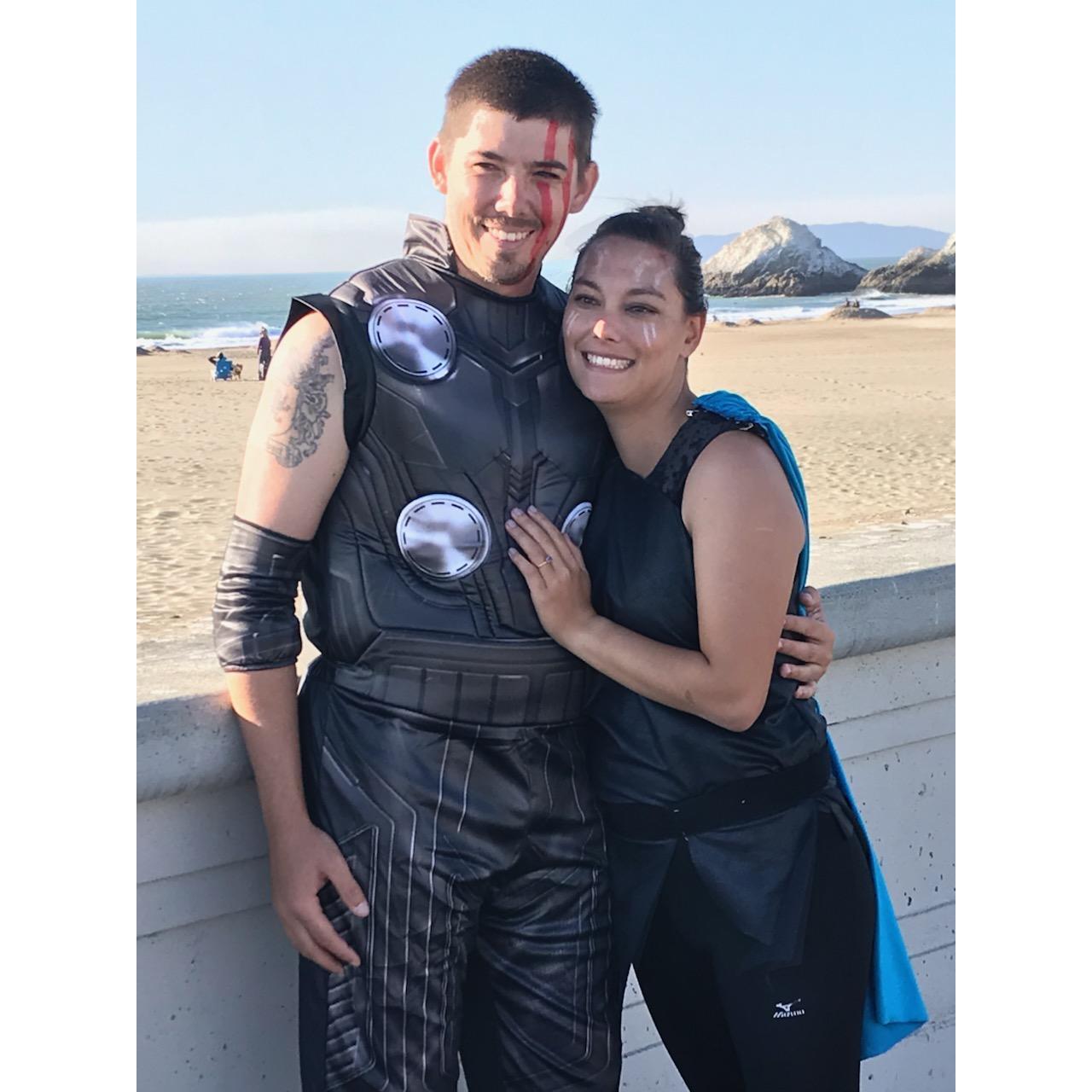 End of the day Halloween Huck (post proposal) - October 2019