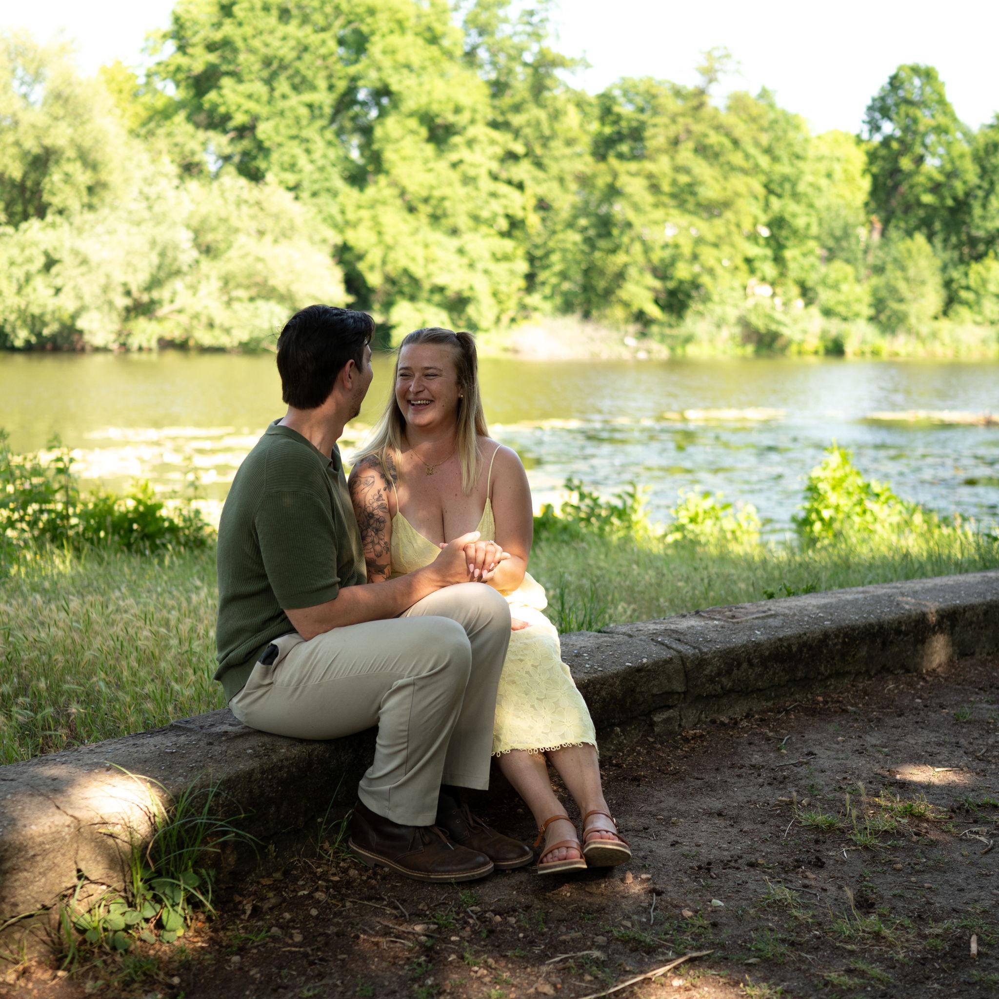 Our first photoshoot as fiance's.