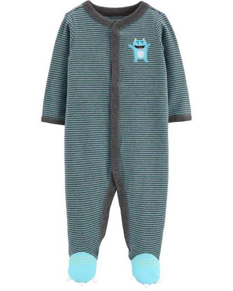 Monster Snap-Up Cotton Sleep & Play
