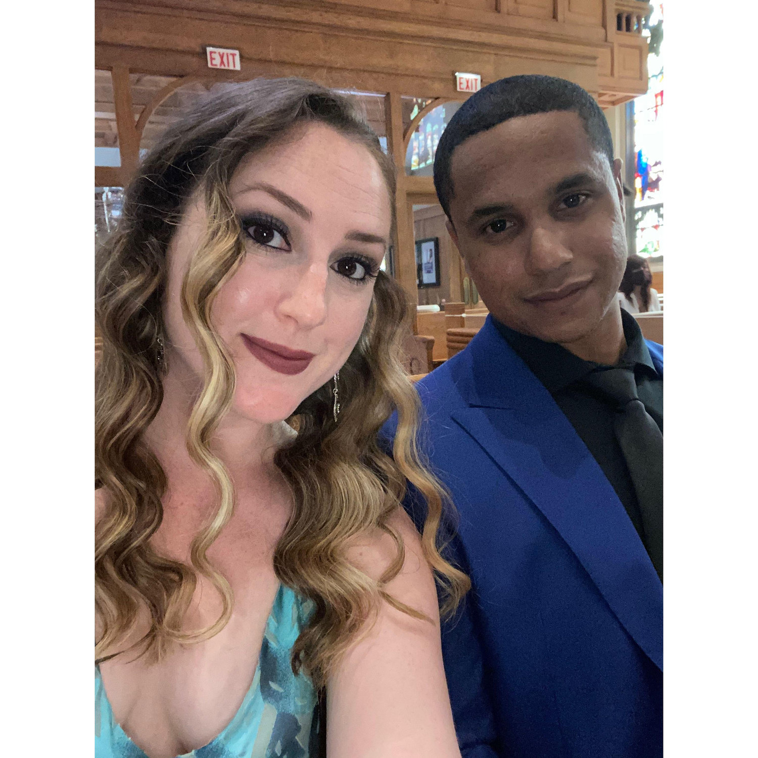 Attending a friend's wedding.