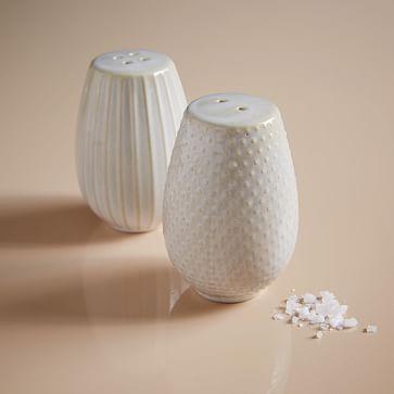 Textured Salt + Pepper Shaker Set