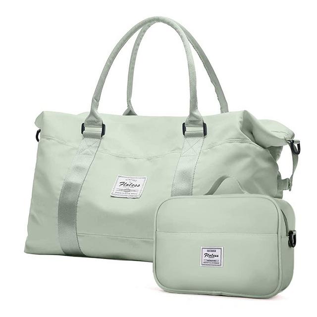 HYC00 Travel Duffel Bag, Sports Tote Gym Bag, Shoulder Weekender Overnight Bag for Women