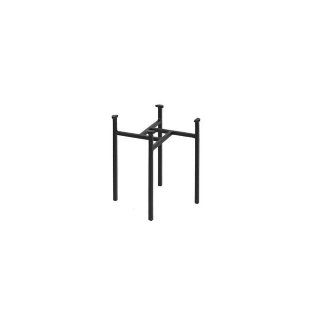 15" Simple Minimalist Tabletop and Floor Eileen Iron Plant Stand Black - ACHLA Designs