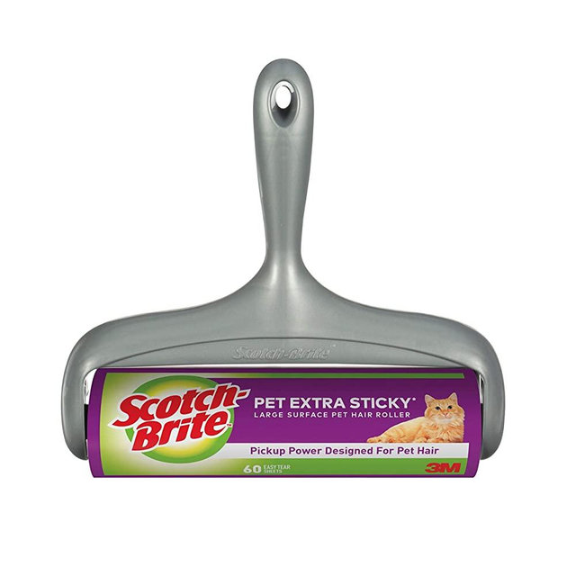 Scotch-Brite Extra Sticky Large Surface Roller, Designed for Pet Hair, (60 Sheets)