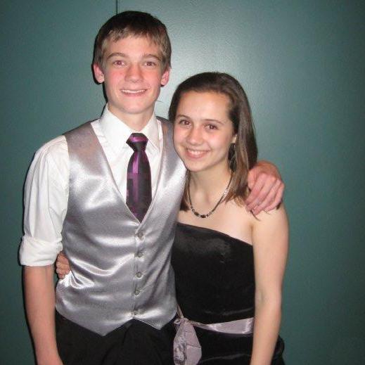 Junior year theatre awards ceremony. We won the award for cutest couple.