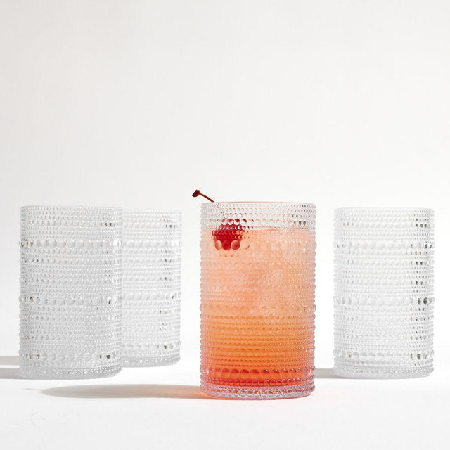 Jupiter Outdoor Tall Drinking Glasses, Set of 4 - Clear