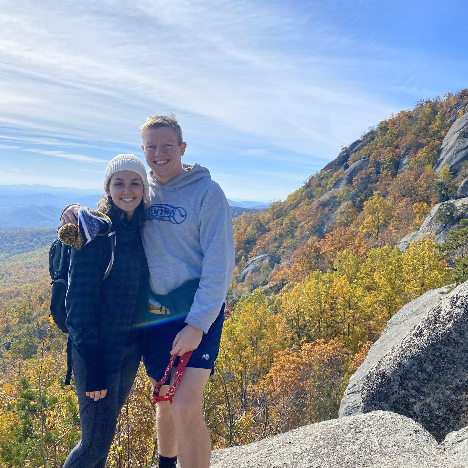 First official picture together - Old Rag Moutnain, Shenandoah National Park, Virginia - October, 2021