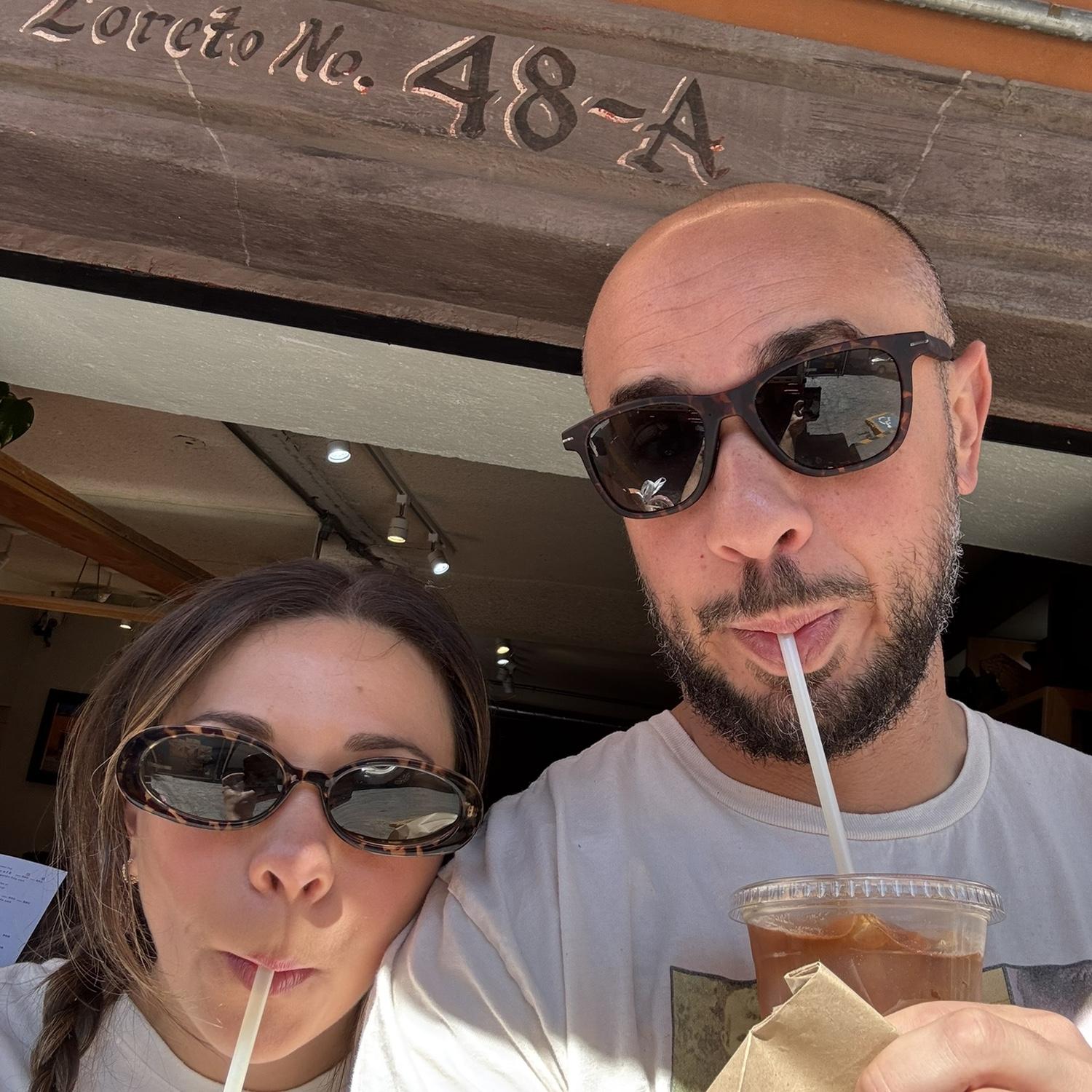 Outside our favorite cafe in San Miguel de Allende