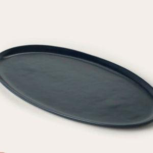 Oval Serving Platter, midnight blue