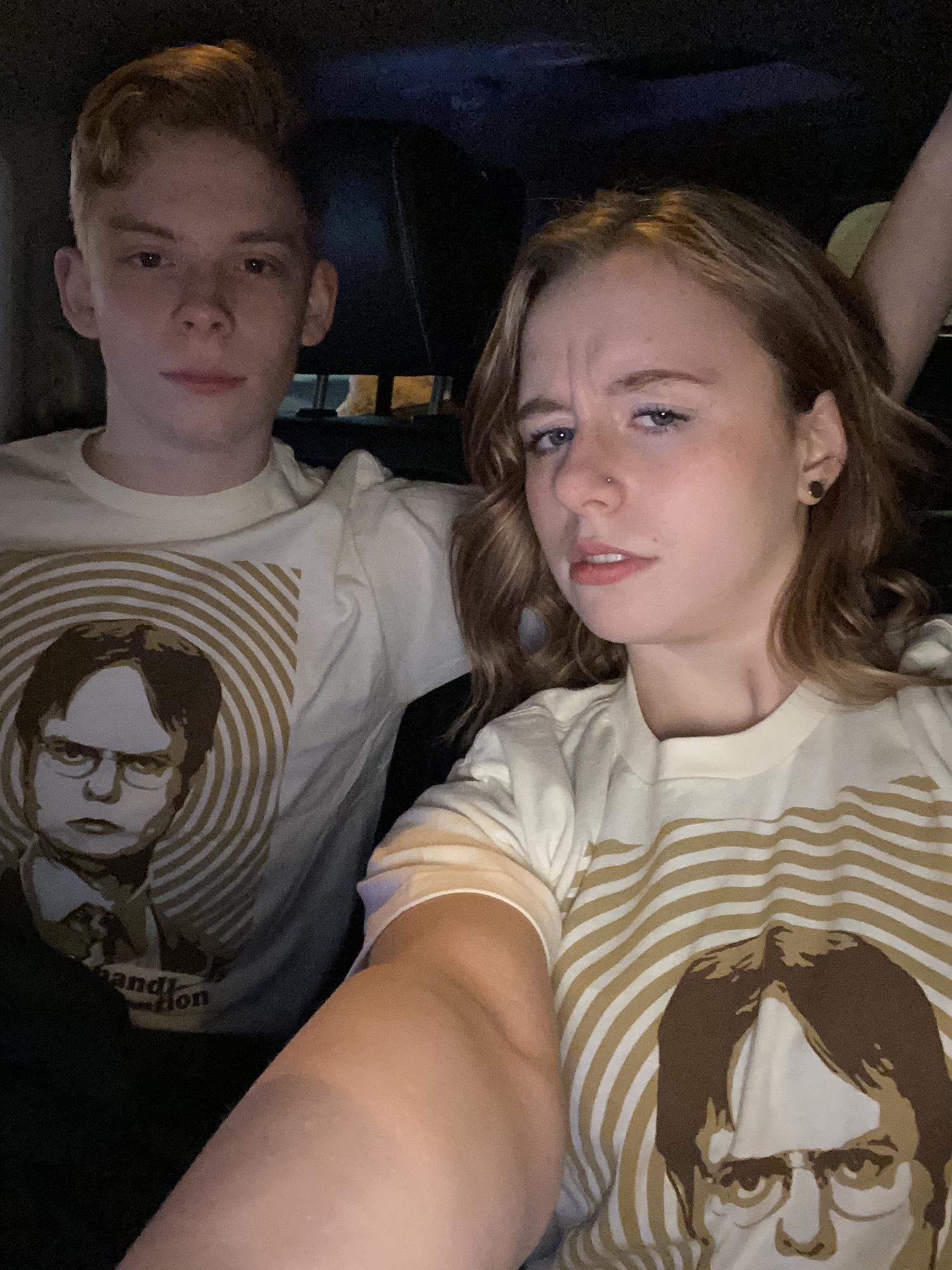 Matching Dwight Shirts!