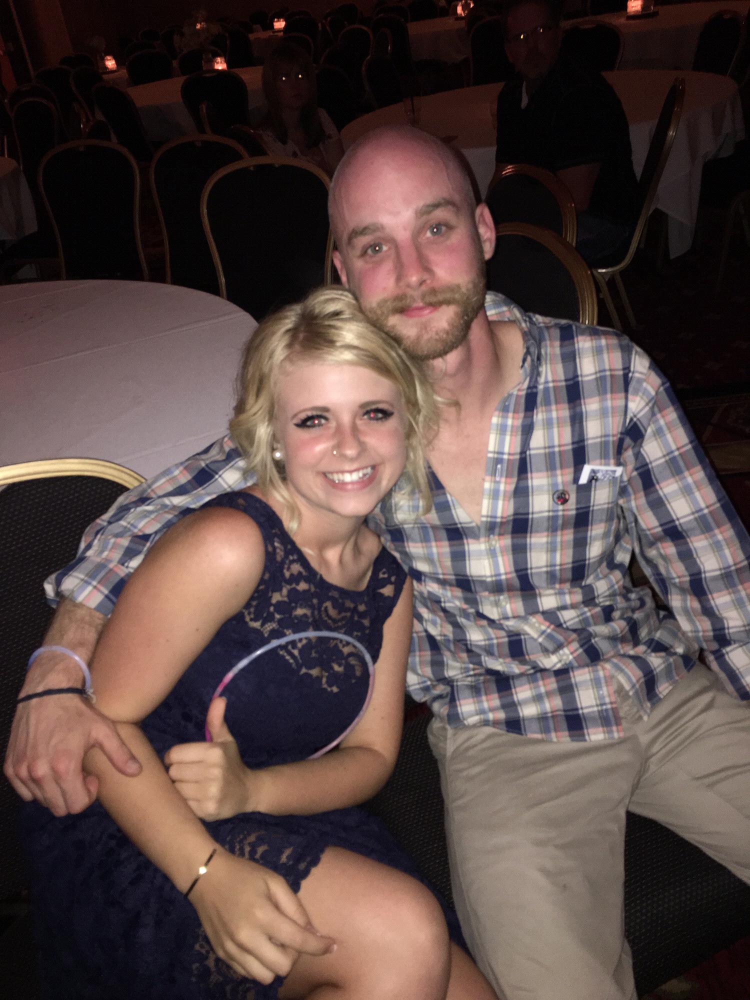 In Wisconsin at Hannah and Nate's wedding. This is where Doc said he first knew he wanted to marry me!