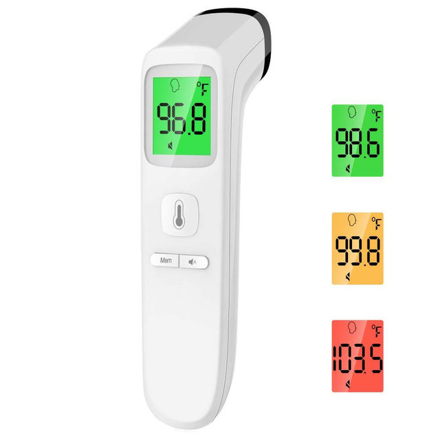 Touchless Thermometer – Forehead Thermometer for Adults,No Touch for Fever, Baby Kids Child with Batteries, Fever Alarm, 35 Groups Data Storage