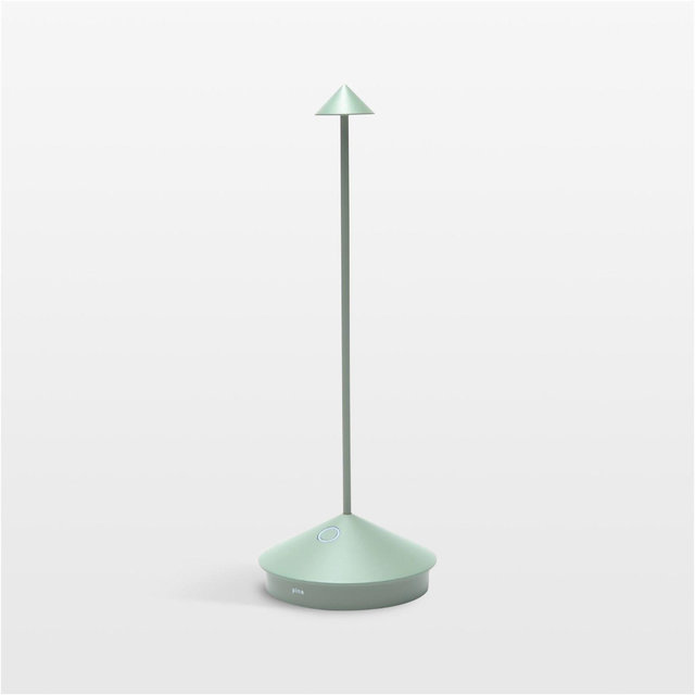 Pina Pro Sage Metal Table Lamp by Zafferano America 11.4"