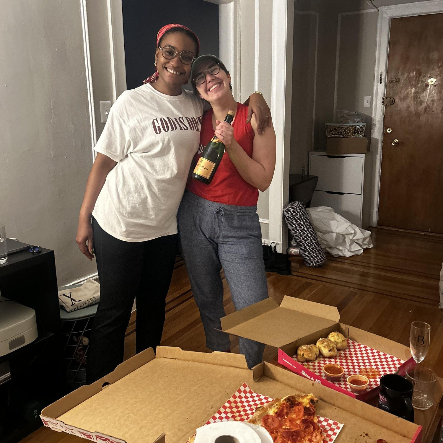 First night in our first apartment together | April 2024