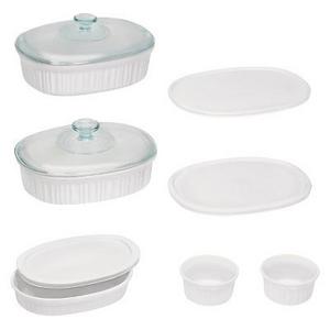 CorningWare 10 Piece Bake Set - French White