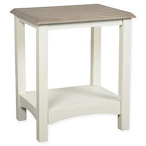 Coastal Life Accent Table in Grey/White