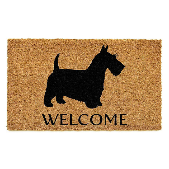 Calloway Mills Scottish Terrier Doormat (Brown/Black, 17" x 29")
