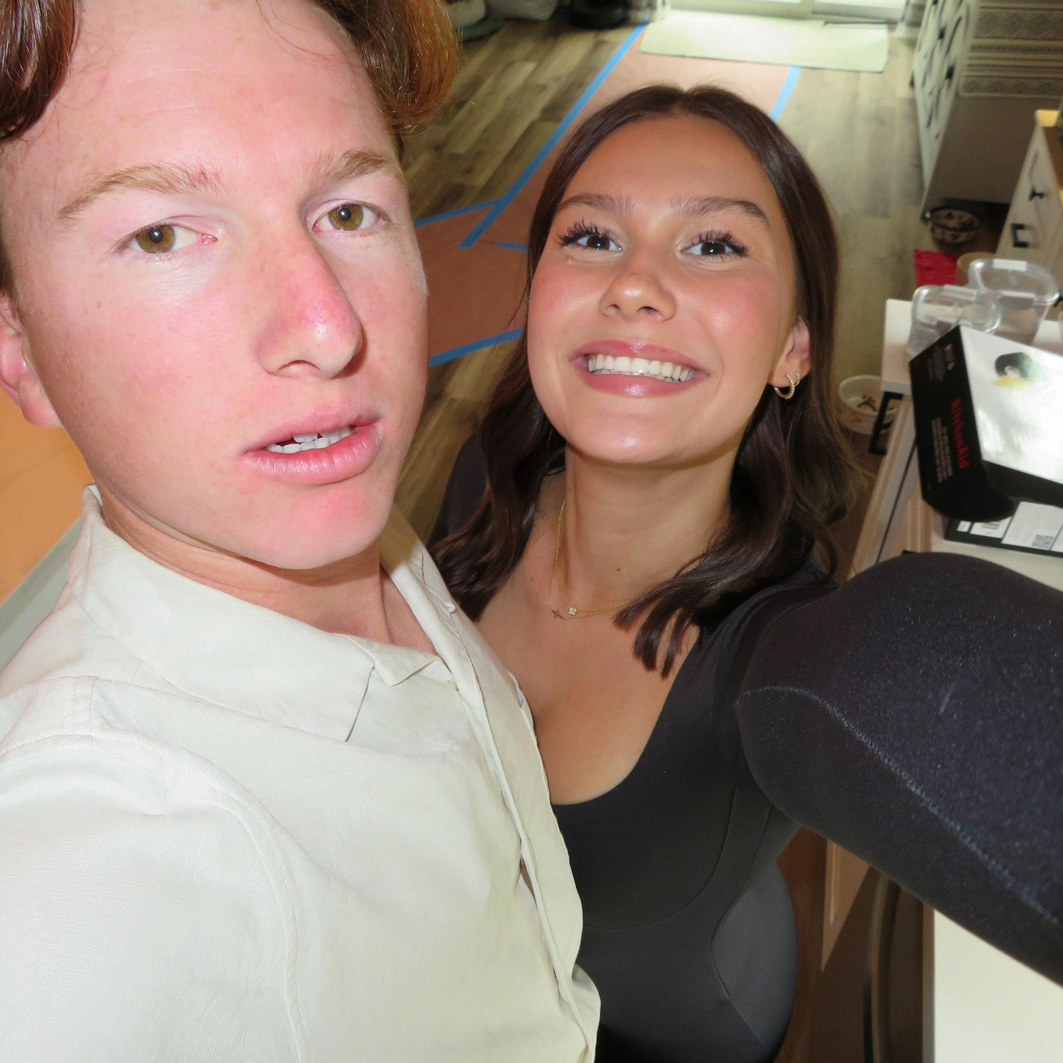 moments before the proposal (she was clueless, he was a nervous wreck)