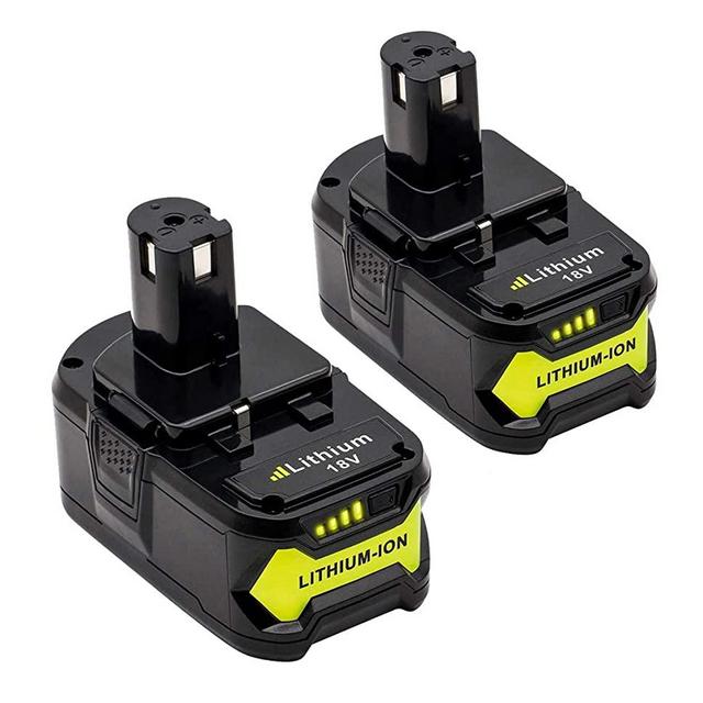 2Pack 4.0Ah Replacement for Ryobi 18V Lithium Battery P104 P105 P102 P103 P107 P109 P108 P100 for Ryobi 18-Volt Battery