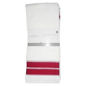 4pk Dish Towel Red - Threshold™