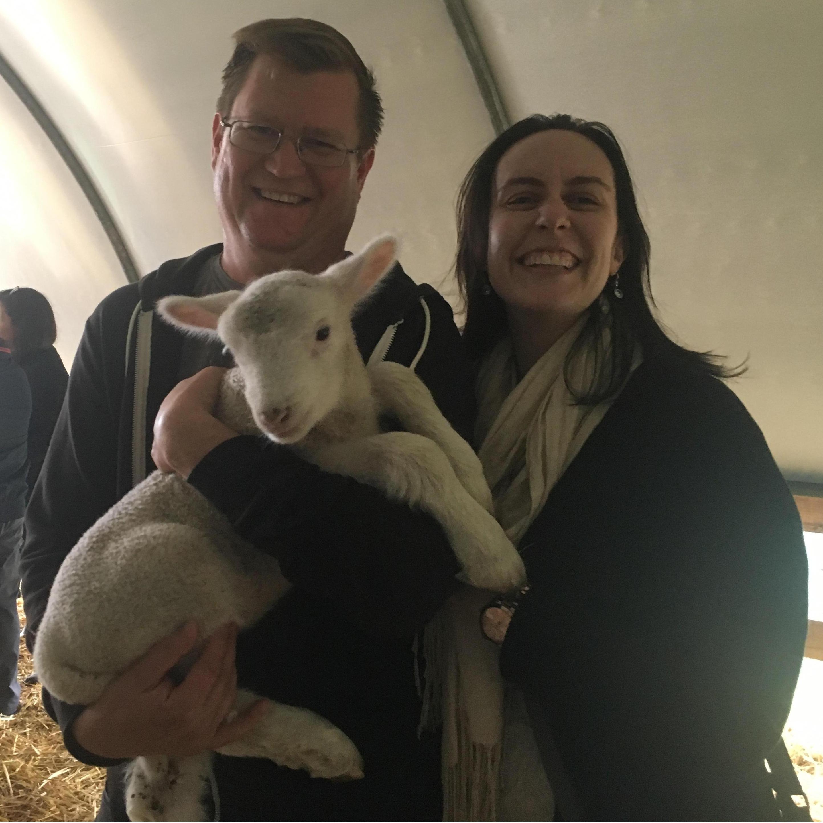 Making new friends in Ireland.