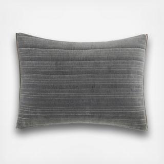 Shadow Stripe Horizontal Channel Throw Pillow