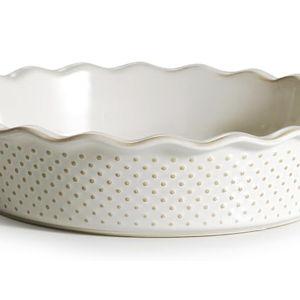 getstar Ceramic Deep Pie Pan, 9 inch Pie Dish for Baking, Non-Stick, Oven & Dishwasher Safe, Farmhouse Decor Quiche Baking Dish, Pie Plate, Deep Dish Pie Pan