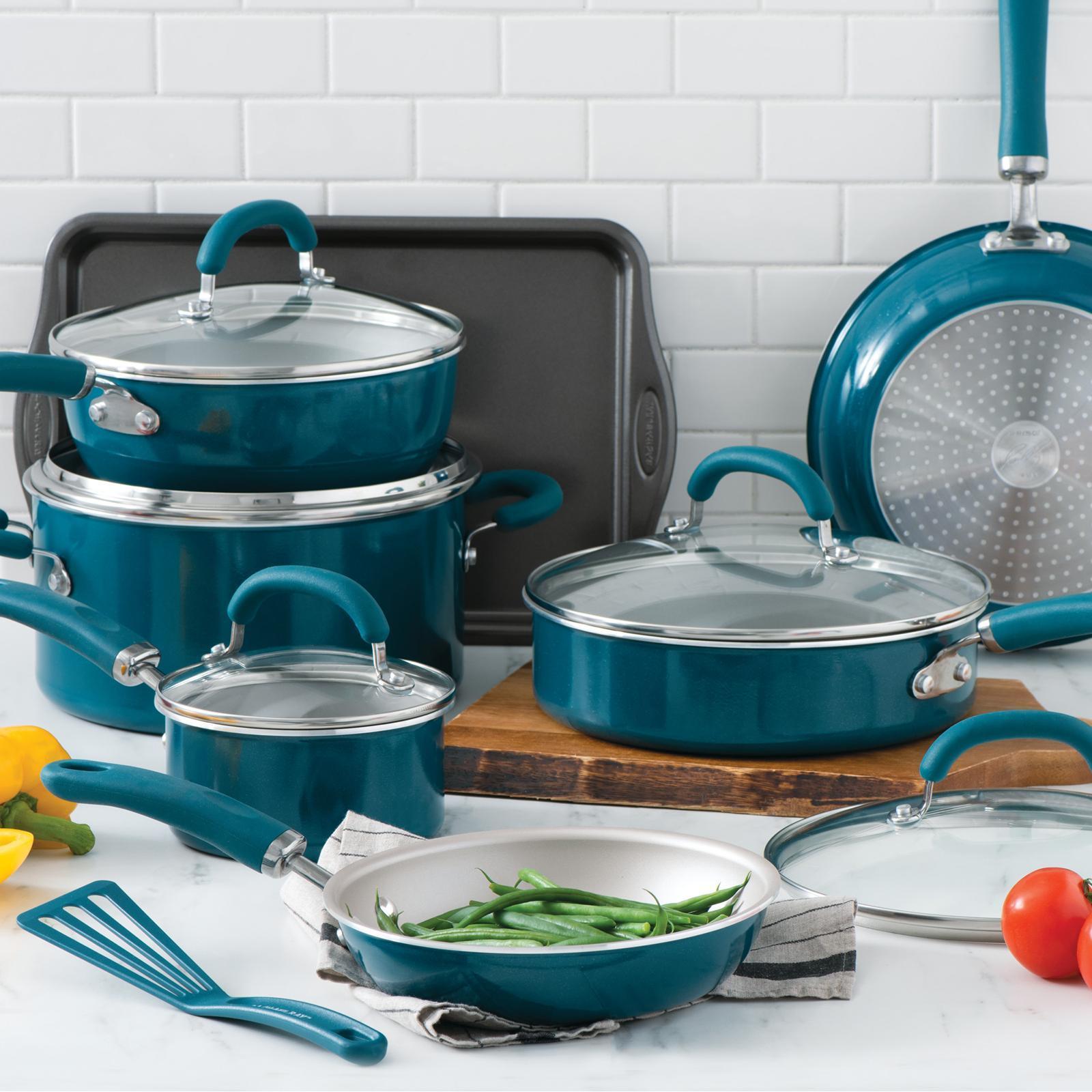 Rachael Ray, Create Delicious 13-piece Aluminum Nonstick Cookware Set 